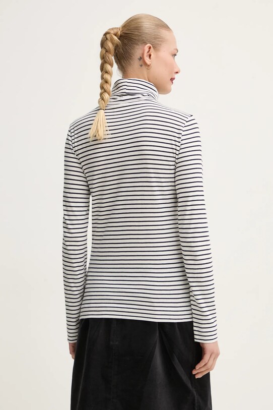 Oblečenie Bavlnené tričko s dlhým rukávom Marc O'Polo 5000005462 biela