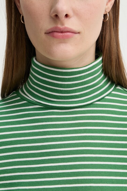 Хлопковый лонгслив Marc O'Polo 5000005462 зелёный