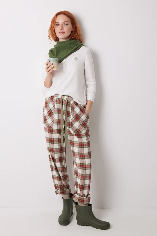 Хлопковый пижамный лонгслив women'secret MIX AND MATCH LOVE ACTUALLY 3278418 бежевый