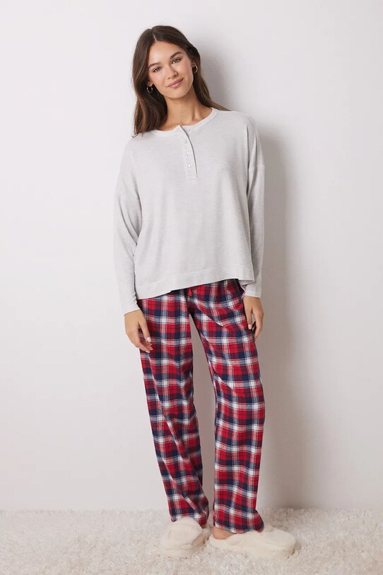 women'secret longsleeve de pijama MIX AND MATCH PERFECT MATCH uni gri 3278428