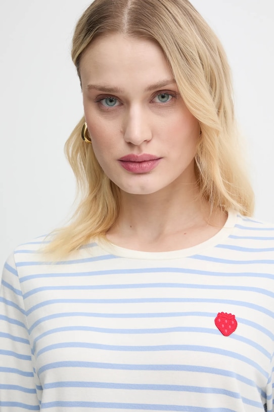 Tričko s dlouhým rukávem Marc O'Polo modrá 500204952135