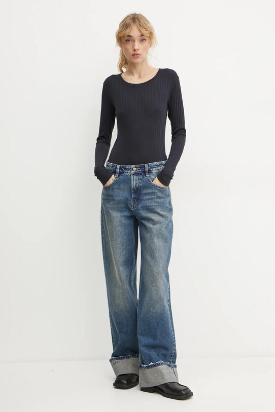 Marc O'Polo longsleeve 500207852063 bleumarin SS25