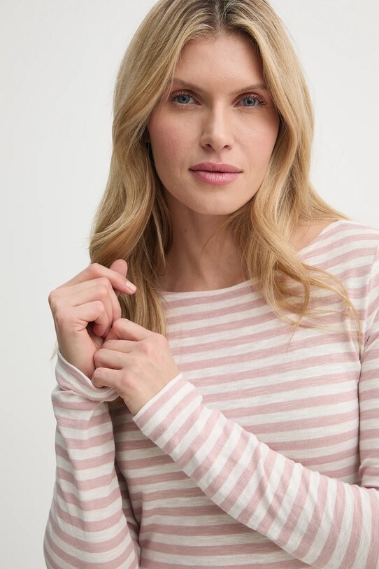 Marc O'Polo longsleeve din bumbac roz 500219652597