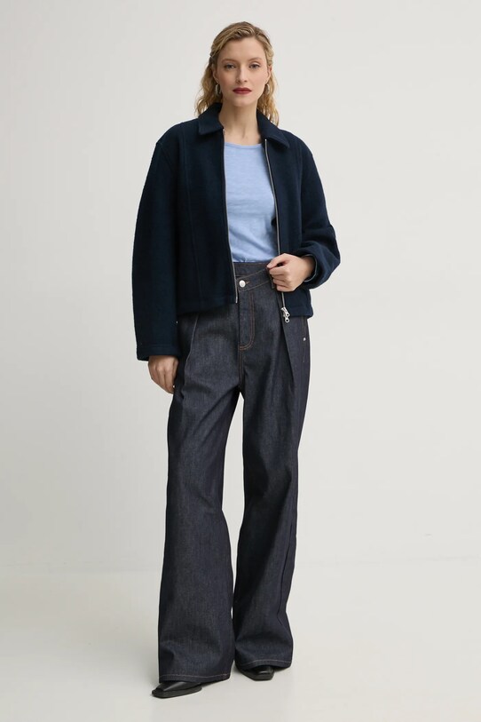 Marc O'Polo longsleeve din bumbac 500226152199 albastru SS25