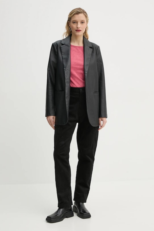 Бавовняний лонгслів Marc O'Polo 500226152199 рожевий SS25