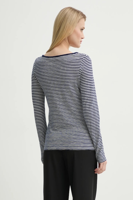 Одежда Хлопковый лонгслив Marc O'Polo 502219652129 тёмно-синий