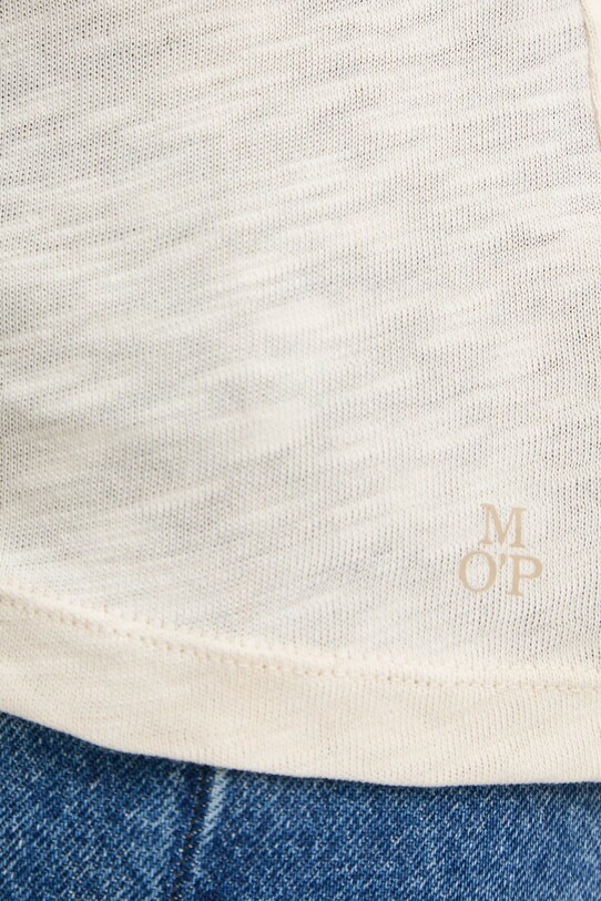 Хлопковый лонгслив Marc O'Polo 502226152199 бежевый