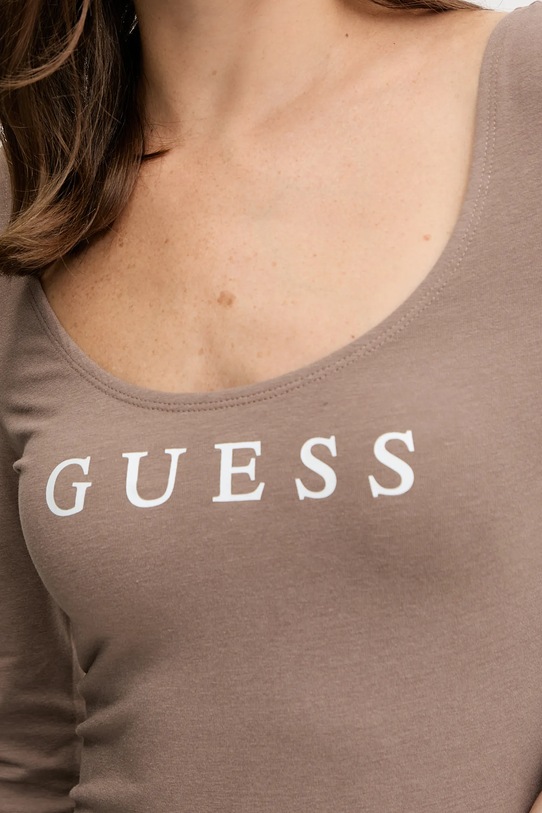 Κορμάκι Guess NEW CARRIE O5RM08.KBBU1 καφέ