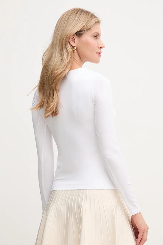 Îmbrăcăminte Guess longsleeve JOANNA W5RP32.KCMI2 alb