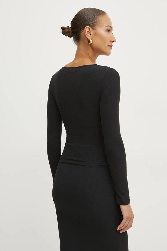 Îmbrăcăminte Guess longsleeve ZAMA W5RP12.KAQL2 negru