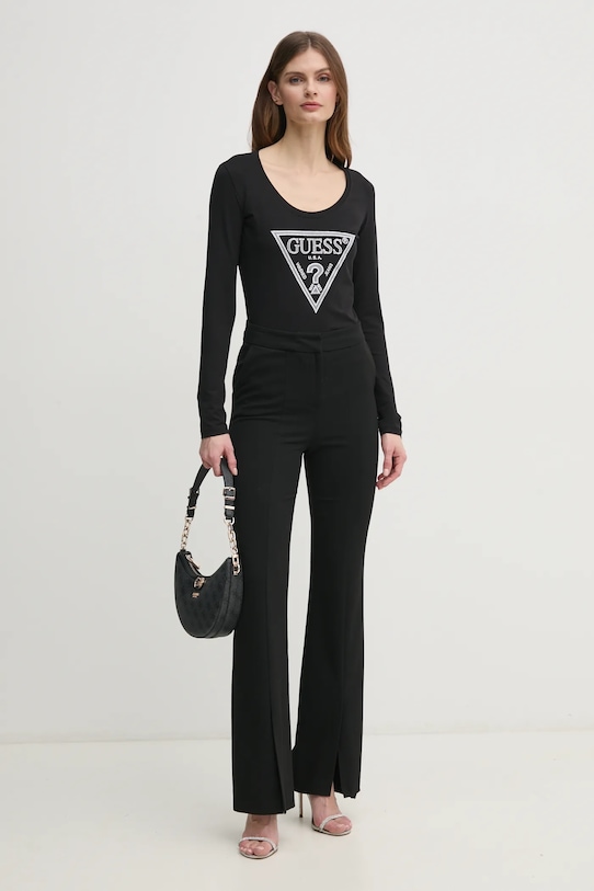 Guess longsleeve W5RI65.J1314 czarny SS25