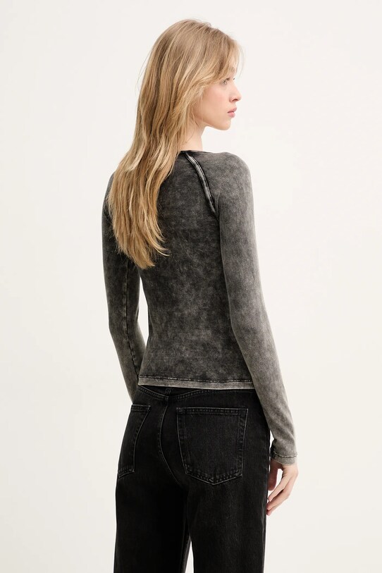 Odzież Diesel longsleeve ANNA-DNM T-SHIRT A17544.0SHAN szary