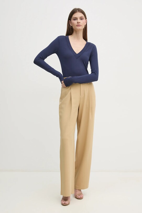 Sisley longsleeve 33FEL400V bleumarin SS25