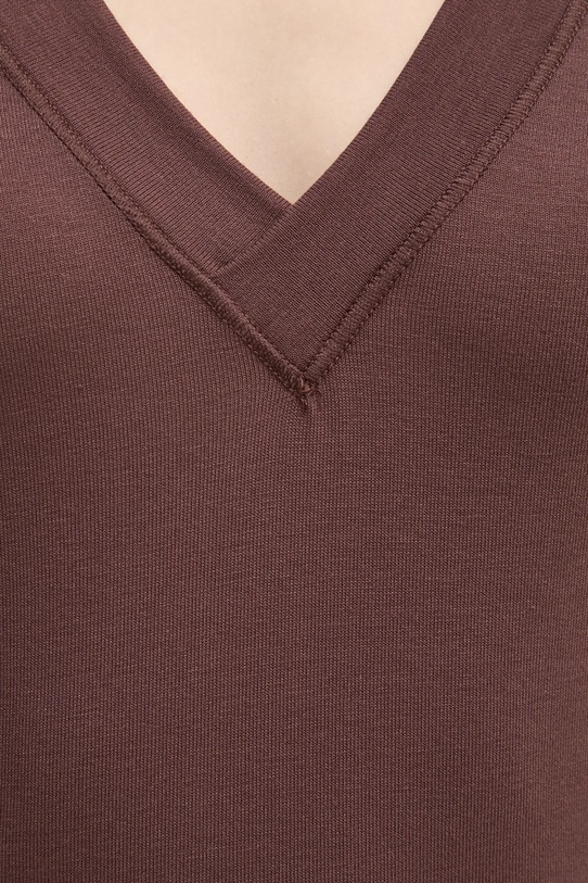 Sisley longsleeve 33FEL400V brązowy