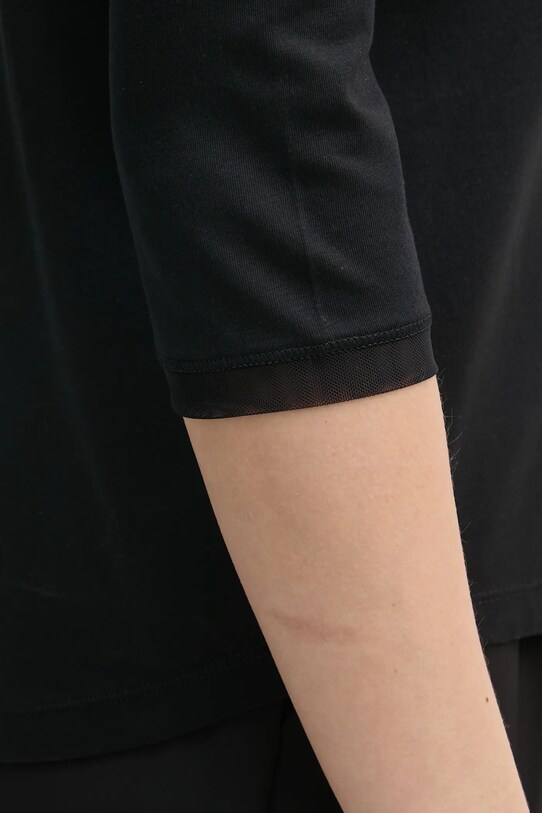 Sisley longsleeve 38B6L1079 czarny