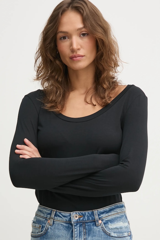 Sisley longsleeve czarny 3UUKL106X