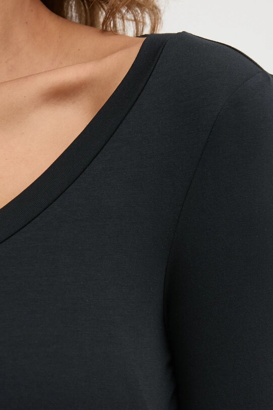 Sisley longsleeve 3UUKL106X negru