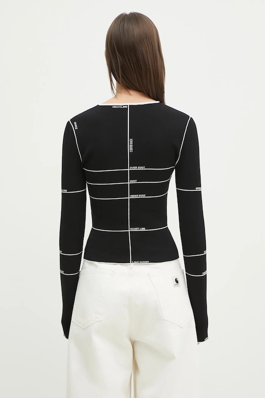 Дрехи Пуловер VETEMENTS Knitted Longsleeve WA66KN110X черен