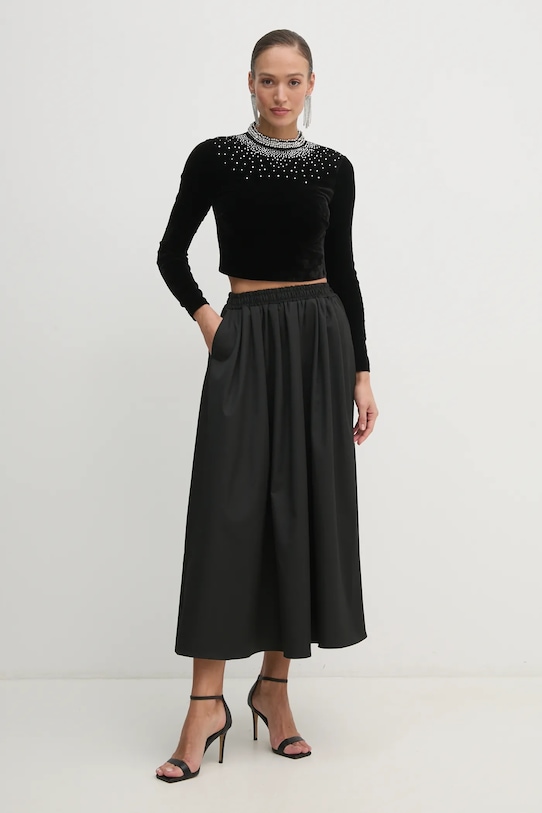 Велюрова блузка Marciano Guess DANSE 5RGP26.6313A чорний SS25