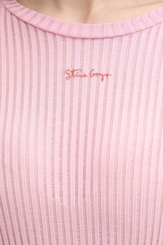 Stine Goya longsleeve jedwabny SG.SS25.T060.2355 różowy