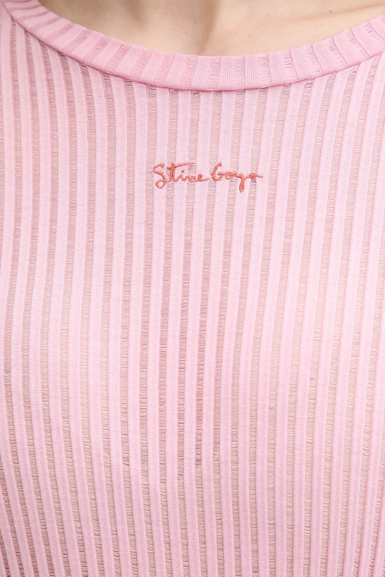 Stine Goya hosszú ujjú selyem ing SG.SS25.T060.2355 rózsaszín