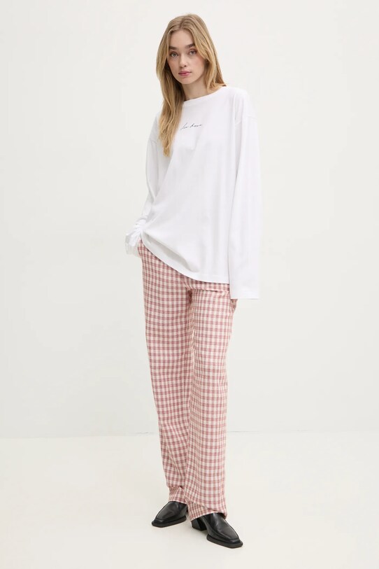 Moschino Jeans longsleeve bawełniany 1208.3229 biały SS25