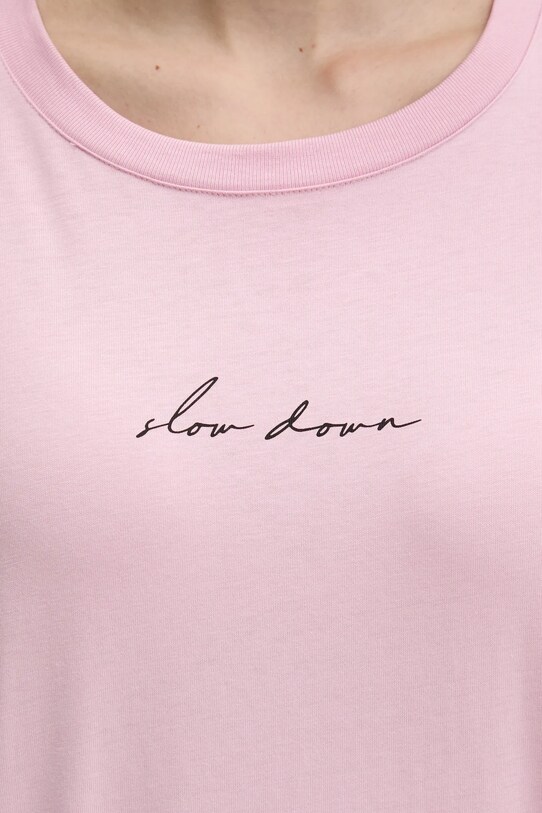 Moschino Jeans longsleeve din bumbac 1208.3229 roz