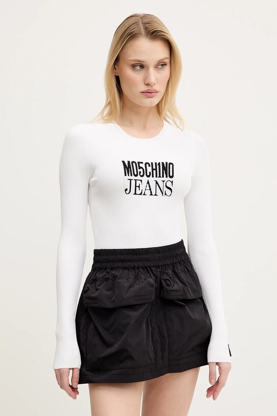 Pulover Moschino Jeans Tanka bela 0937.3203