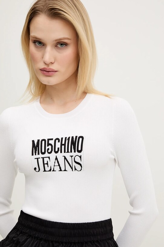 Pulover Moschino Jeans bela 0937.3203