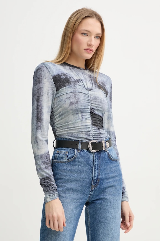 Блузка Gestuz узор голубой 10909683