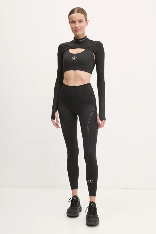 adidas by Stella McCartney longsleeve treningowy JN0225 czarny SS25