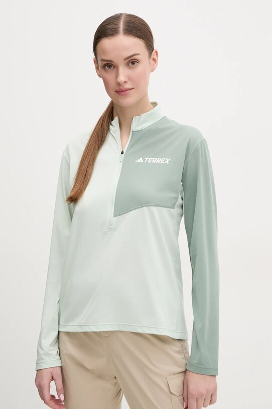 adidas TERREX longsleeve sportivo Multi regolare verde JE0362