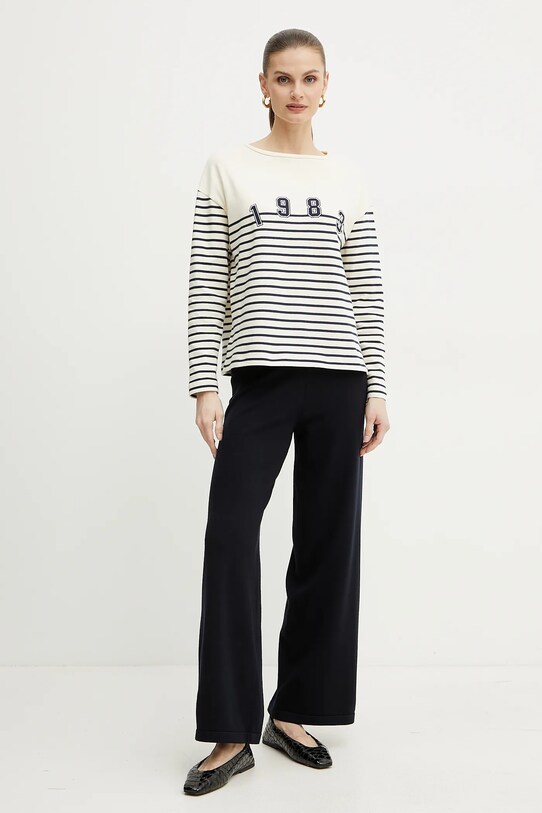 Weekend Max Mara bluza bawełniana 2515941041600 beżowy SS25