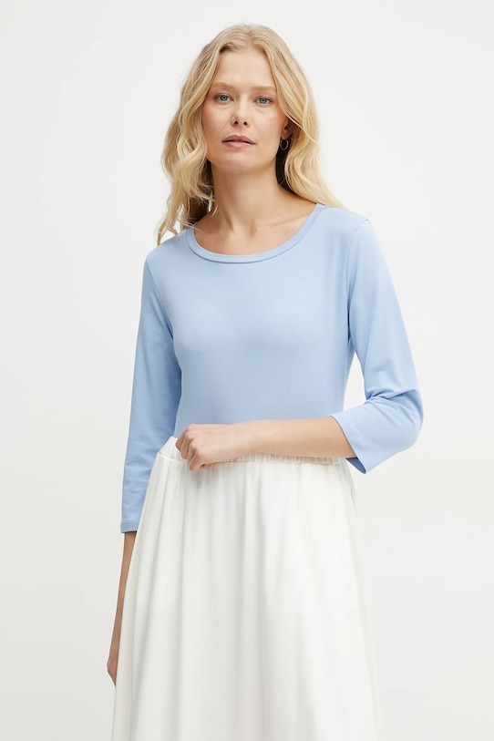 Weekend Max Mara longsleeve uni albastru 2515971021600