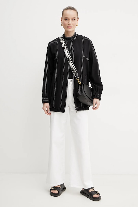 Weekend Max Mara longsleeve 2515971021600 negru SS25