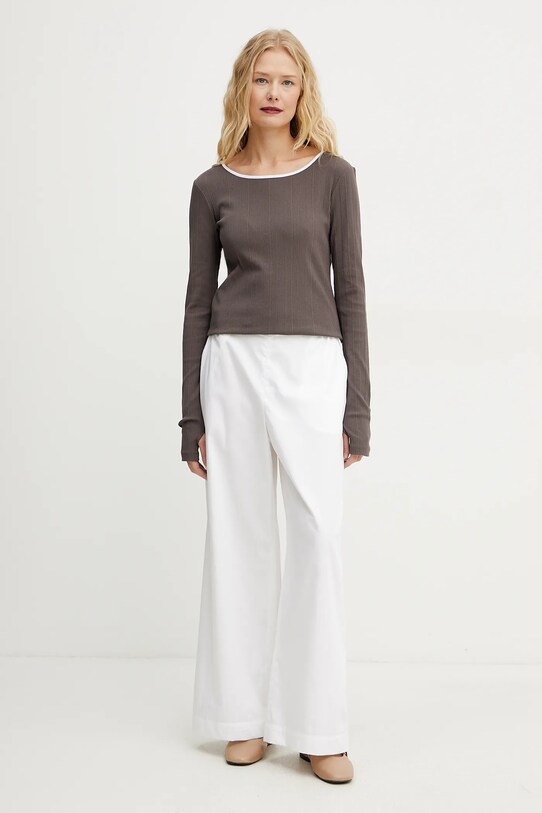 MM longsleeve 2516941037600 brązowy SS25