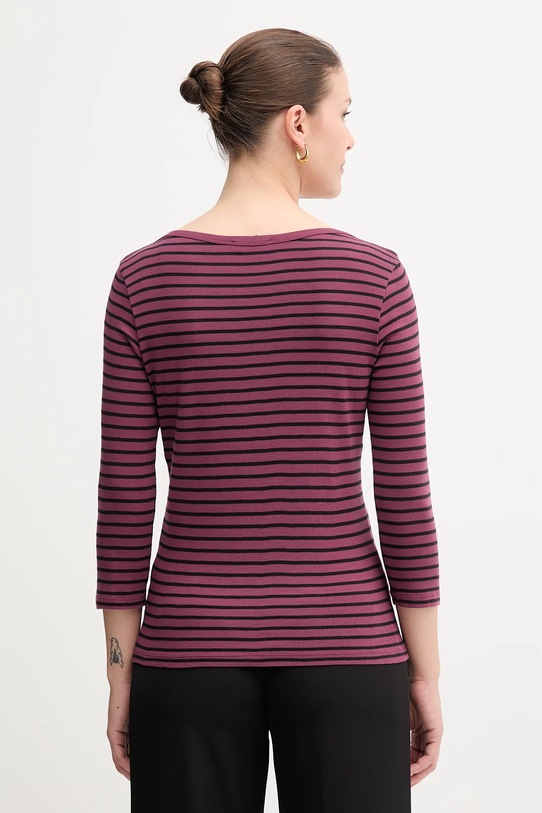 United Colors of Benetton longsleeve bawełniany 30YSD109W fioletowy AW25