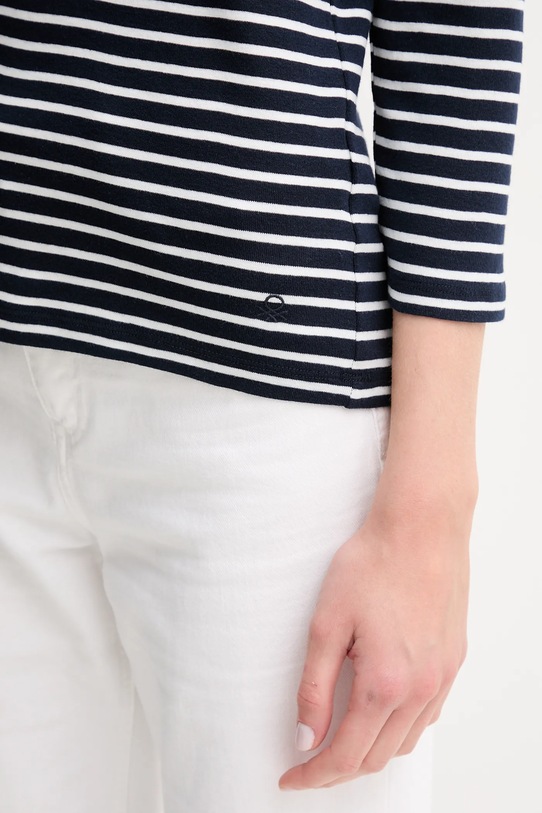 United Colors of Benetton longsleeve bawełniany 30YSD109W granatowy
