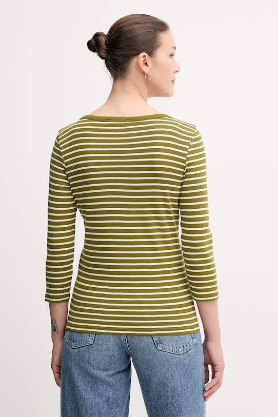 Ρούχα Βαμβακερή μπλούζα με μακριά μανίκια United Colors of Benetton 30YSD109W πράσινο