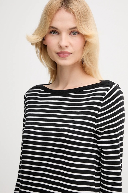 Bavlněné tričko s dlouhým rukávem United Colors of Benetton černá 30YSD109W