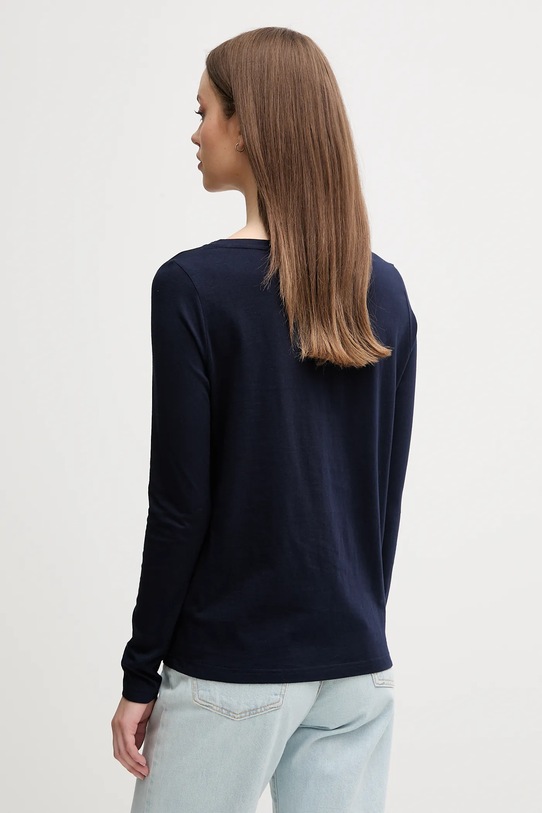 Îmbrăcăminte United Colors of Benetton longsleeve din bumbac 3096D109E bleumarin