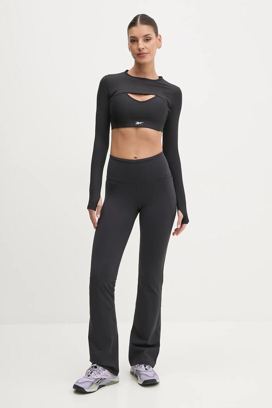 Tričko s dlouhým rukávem Reebok 100214304 černá SS25