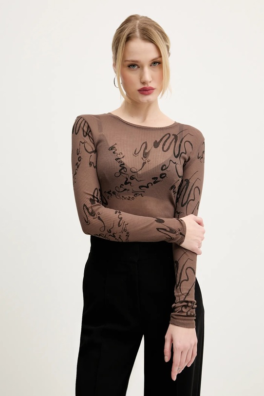 Лонгслив Desigual AMAZONAS slim коричневый 25SWTK05