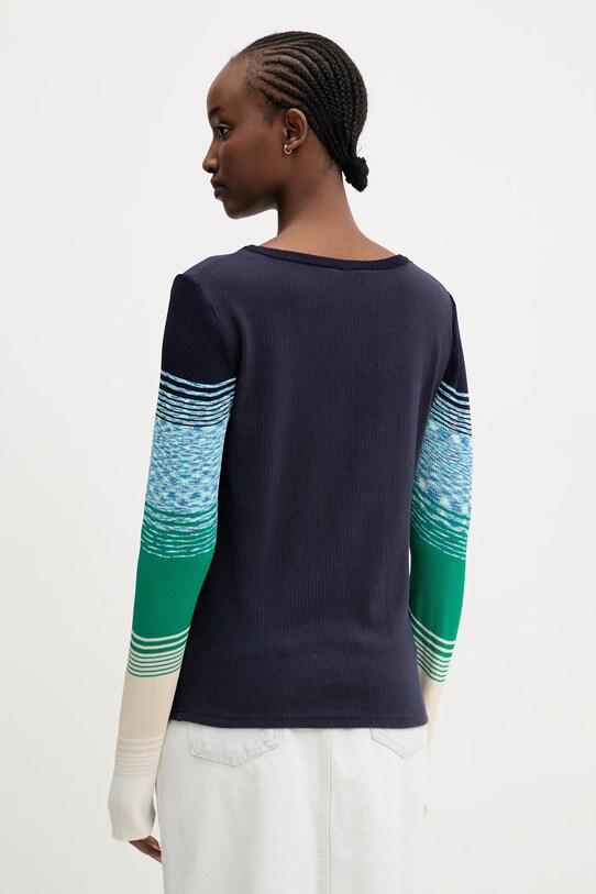 Îmbrăcăminte Desigual longsleeve CHURCHILL 25SWTK77 bleumarin