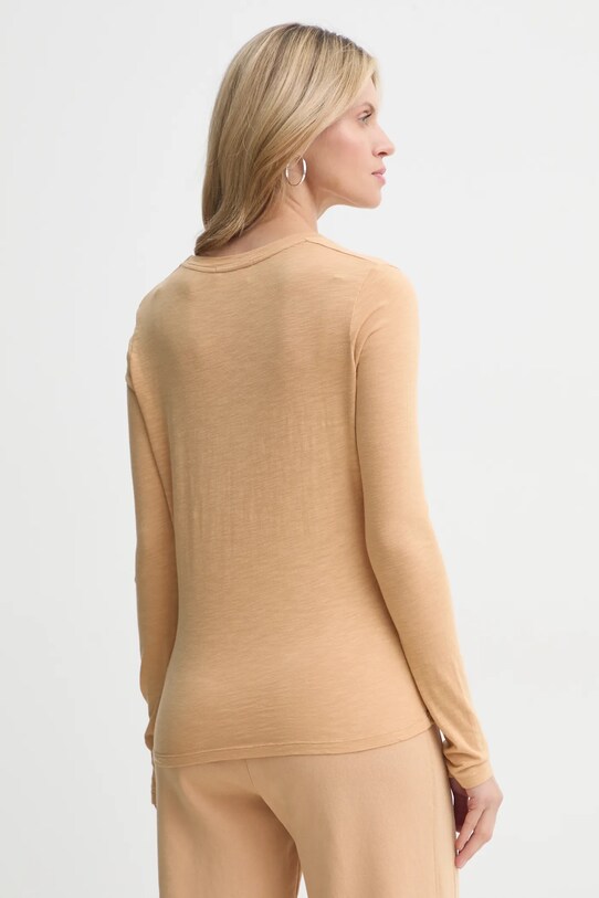 Îmbrăcăminte American Vintage longsleeve JAC49VE25 bej