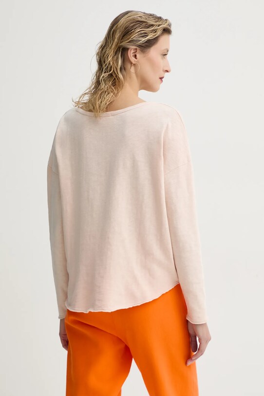 Odzież American Vintage longsleeve bawełniany SON02GGE25 beżowy