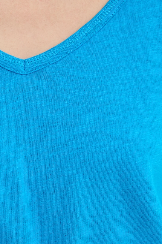 Хлопковый лонгслив American Vintage SON02GGE25 фиолетовой