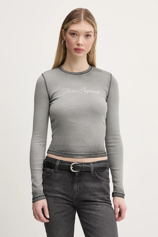 Guess Originals longsleeve imprimeu gri W5RP40.KA0H1
