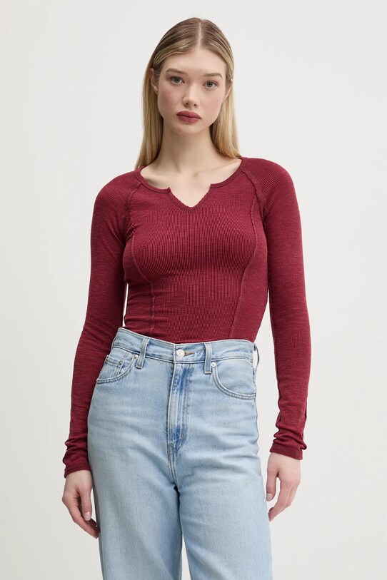 Лонгслив Guess Originals остальные бордо W5RP42.KCGB0