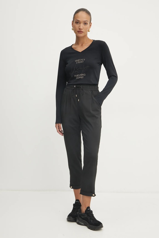 Liu Jo longsleeve TA5169.JS003 negru SS25